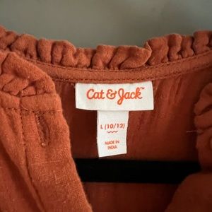 Cat & jack, Target. Girls, size 10,12 dress. Rust colored, great condition.NWTO
